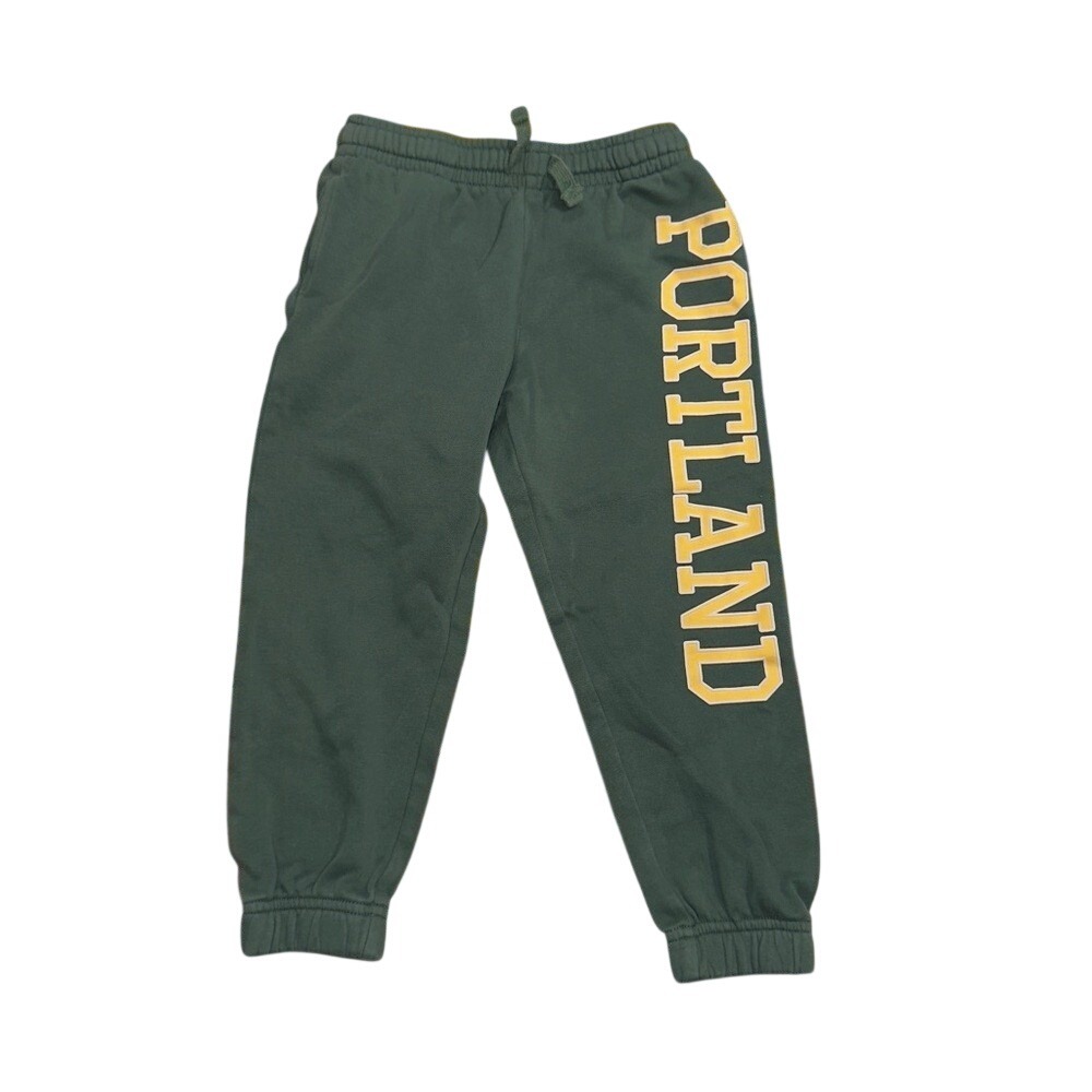 HM Boys Green Yellow Portland Graphic Jogger Sweatpants Kids Size‎ 5T